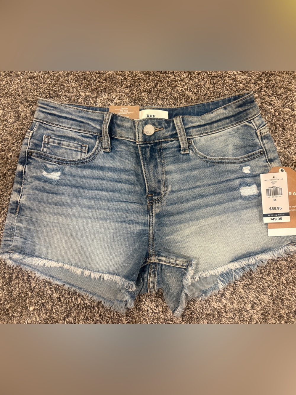 BKE Payton Denim Shorts NWT